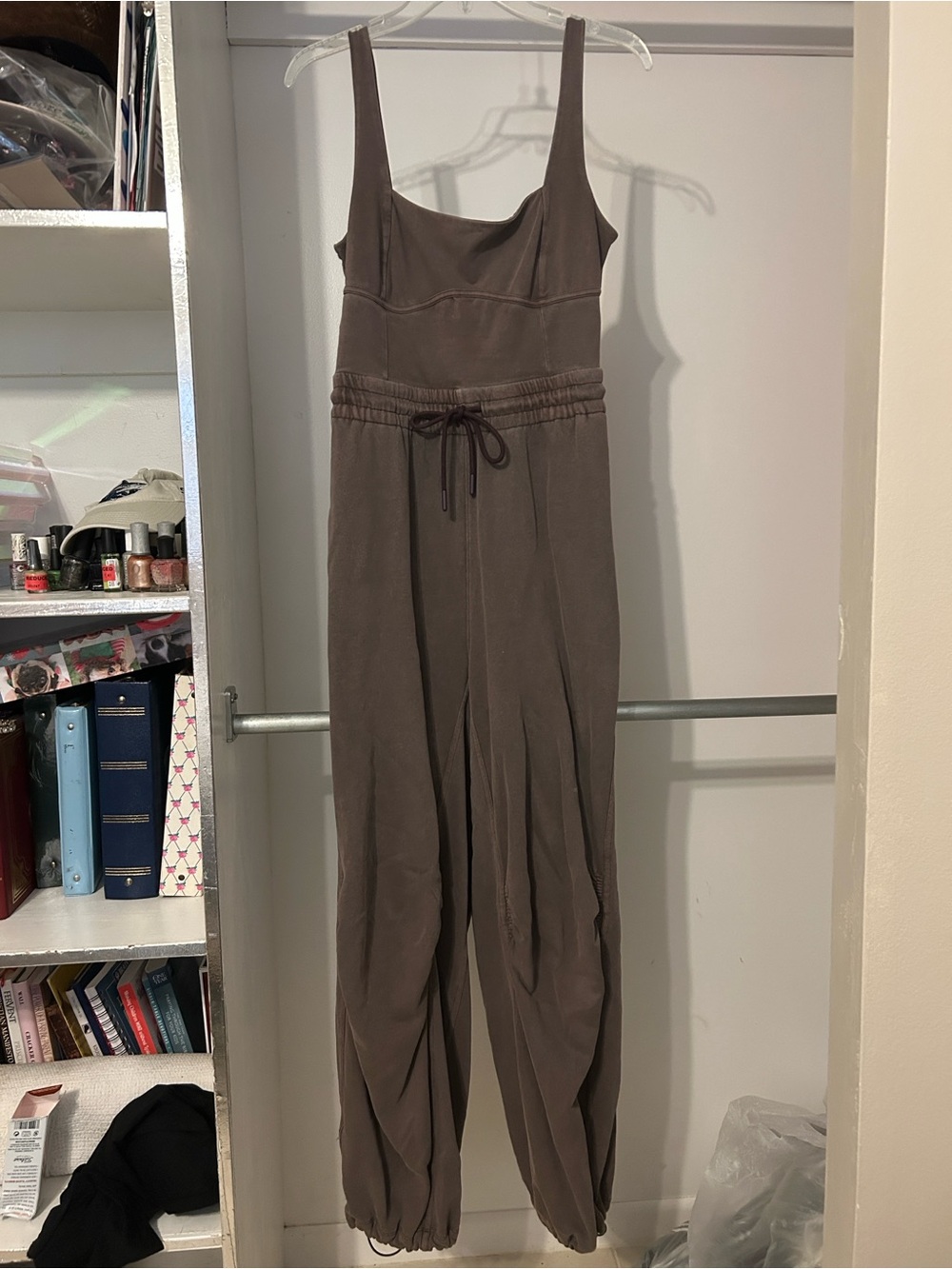 Free People Movement Inbound Onesie Dark Espresso size Medium